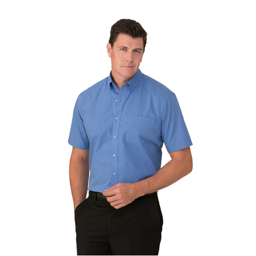 WORKWEAR, SAFETY & CORPORATE CLOTHING SPECIALISTS - Micro Check Short Sleeve Shirt - Mens
