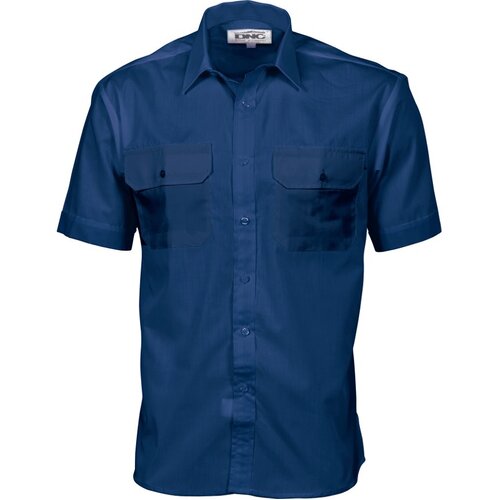 WORKWEAR, SAFETY & CORPORATE CLOTHING SPECIALISTS - Polyester Cotton Work Shirt - Short Sleeve