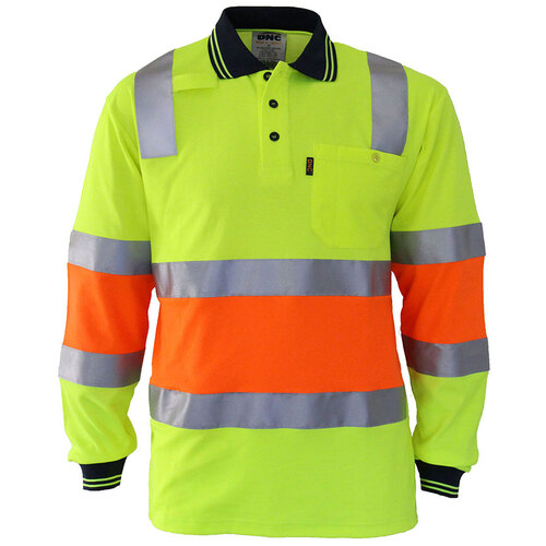 WORKWEAR, SAFETY & CORPORATE CLOTHING SPECIALISTS - 2TONE COTTON BACK BIOMOTION TAPED POLO