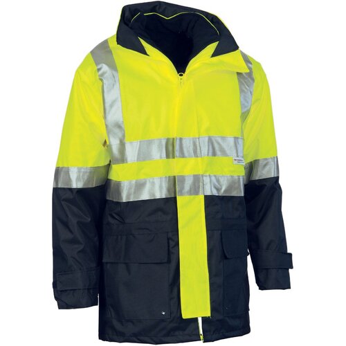 WORKWEAR, SAFETY & CORPORATE CLOTHING SPECIALISTS - 4 in 1 HiVis Two Tone Breathable Jacket with Vest and 3M R/Tape