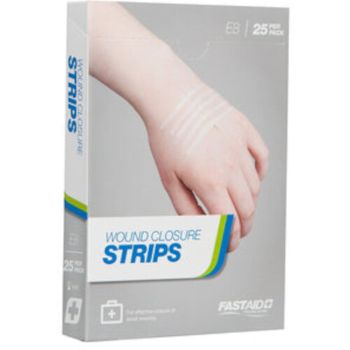 WORKWEAR, SAFETY & CORPORATE CLOTHING SPECIALISTS - WOUND CLOSURE STRIPS, 3 X 75MM, 25PK
