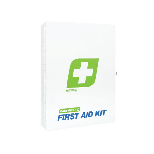 WORKWEAR, SAFETY & CORPORATE CLOTHING SPECIALISTS - FIRST AID KIT, EASYREFILL, METAL WALL MOUNT