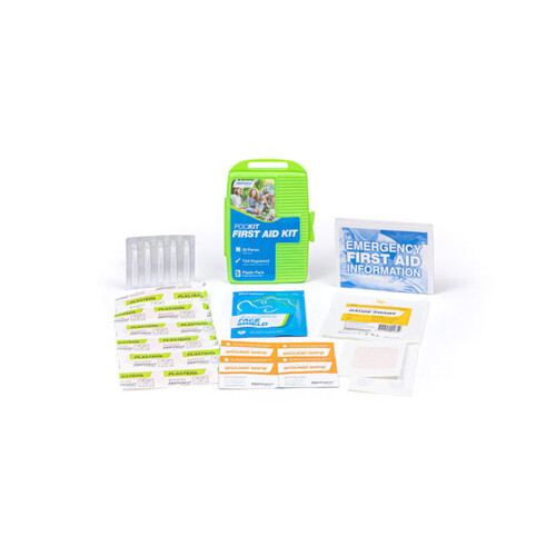 WORKWEAR, SAFETY & CORPORATE CLOTHING SPECIALISTS - FIRST AID KIT, POCKIT, PLASTIC CASE - 16 PACK