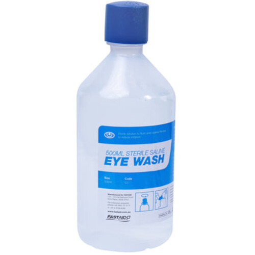 WORKWEAR, SAFETY & CORPORATE CLOTHING SPECIALISTS - EYE WASH SOLUTION, 500ML BOTTLE - SINGLE