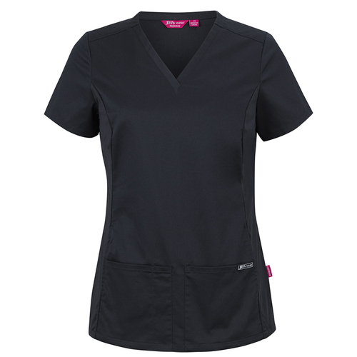 WORKWEAR, SAFETY & CORPORATE CLOTHING SPECIALISTS - JB's LADIES PREMIUM STRETCH PANEL SCRUB TOP