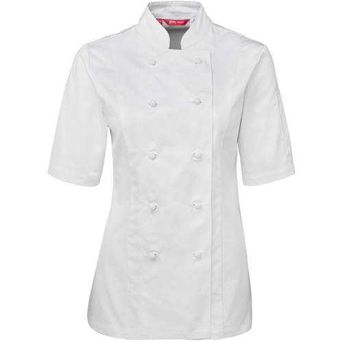 WORKWEAR, SAFETY & CORPORATE CLOTHING SPECIALISTS - JB's LADIES S/S CHEF'S JACKET