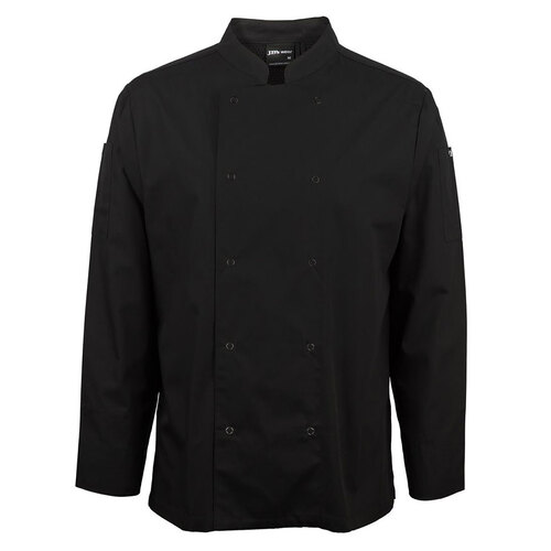 WORKWEAR, SAFETY & CORPORATE CLOTHING SPECIALISTS - JB's L/S SNAP BUTTON CHEFS JACKET