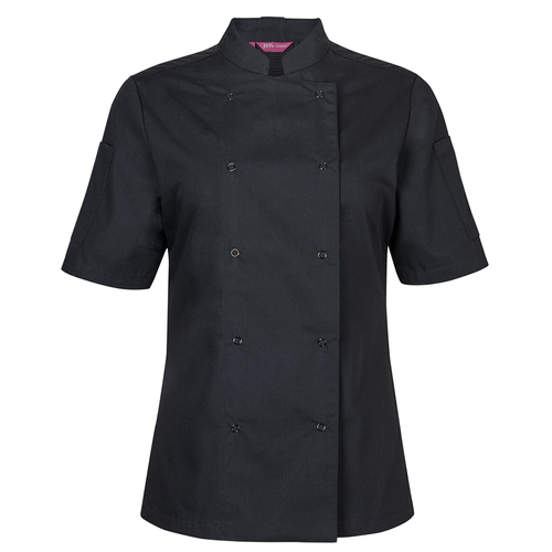 WORKWEAR, SAFETY & CORPORATE CLOTHING SPECIALISTS - JB's LADIES L/S SNAP BUTTON CHEFS JACKET
