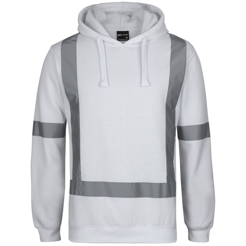 WORKWEAR, SAFETY & CORPORATE CLOTHING SPECIALISTS - JB's FLEECE HOODIE WITH REFLECTIVE TAPE