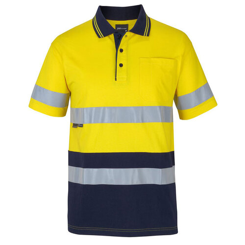 WORKWEAR, SAFETY & CORPORATE CLOTHING SPECIALISTS - JB's HV (D+N) S/S COTTON POLO