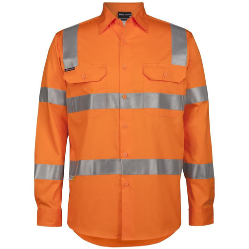 WORKWEAR, SAFETY & CORPORATE CLOTHING SPECIALISTS - JB's HV (D+N) L/S 150G VIC RAIL W/SHIRT