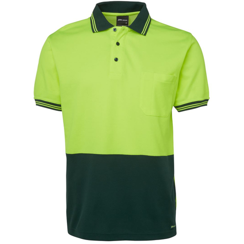 WORKWEAR, SAFETY & CORPORATE CLOTHING SPECIALISTS - JB's HI VIS S/S COTTON BACK POLO