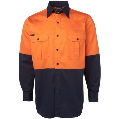 WORKWEAR, SAFETY & CORPORATE CLOTHING SPECIALISTS - JB's HI VIS L/S 190G SHIRT