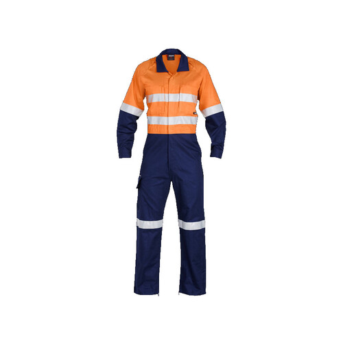 WORKWEAR, SAFETY & CORPORATE CLOTHING SPECIALISTS - Workcool - Workcool 2 Reflective Spliced Combination Overall - 'Hoop' Pattern