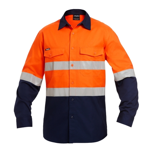 WORKWEAR, SAFETY & CORPORATE CLOTHING SPECIALISTS - Workcool - Workcool 2 Hi-Vis Reflect Spliced Shirt L/S