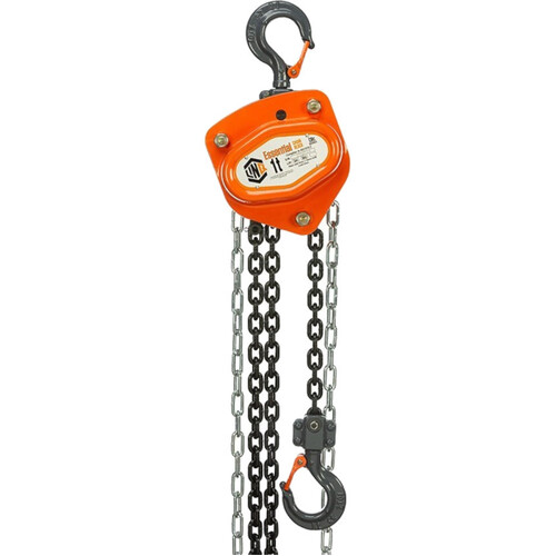 WORKWEAR, SAFETY & CORPORATE CLOTHING SPECIALISTS - LINQ CHAIN BLOCK ESSENTIAL 1 TONNE CAPACITY 3M LONG COMMERCIAL