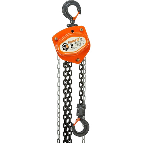 WORKWEAR, SAFETY & CORPORATE CLOTHING SPECIALISTS - LINQ CHAIN BLOCK ESSENTIAL 2 TONNE CAPACITY 3M LONG COMMERCIAL
