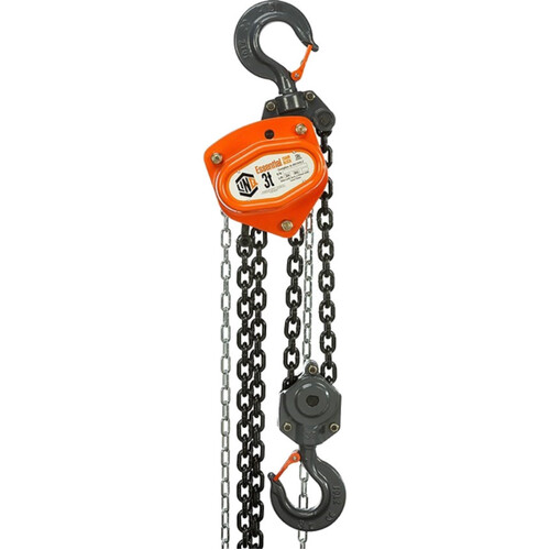 WORKWEAR, SAFETY & CORPORATE CLOTHING SPECIALISTS - LINQ CHAIN BLOCK ESSENTIAL 3 TONNE CAPACITY 3M LONG COMMERCIAL