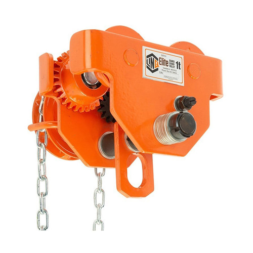 WORKWEAR, SAFETY & CORPORATE CLOTHING SPECIALISTS - Geared Girder Trolley 1T - 68-130mm