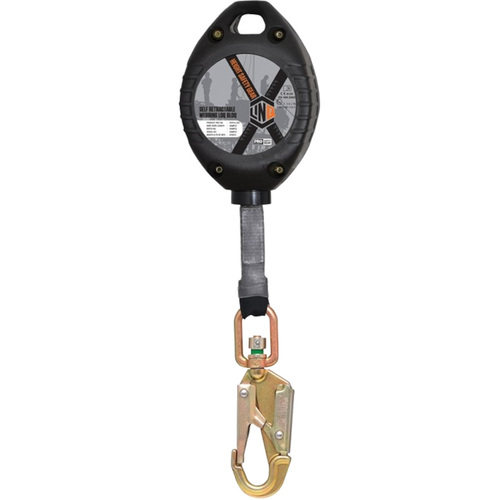 WORKWEAR, SAFETY & CORPORATE CLOTHING SPECIALISTS - LINQ Self Retractable LOQ-BLOQ Webbing Lanyard 3.5M