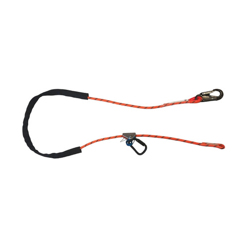 WORKWEAR, SAFETY & CORPORATE CLOTHING SPECIALISTS - ROPE KERNMANTLE 2.5M C/W RG13D W/PERM ATTACHED KTASA26 ROPE COVER & SNAP HOOK TO THIMBLE