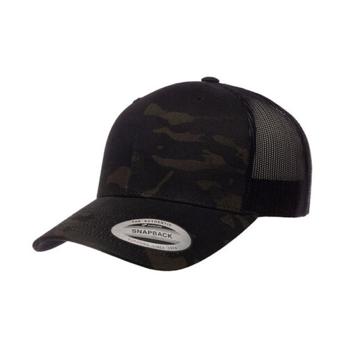 WORKWEAR, SAFETY & CORPORATE CLOTHING SPECIALISTS - 6606MC - Retro Trucker Multicam Cap - Camo