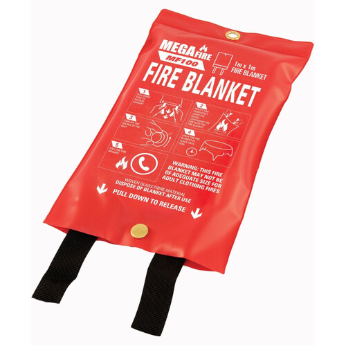 WORKWEAR, SAFETY & CORPORATE CLOTHING SPECIALISTS - 1.0m x 1.0m Fire Blanket