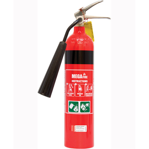WORKWEAR, SAFETY & CORPORATE CLOTHING SPECIALISTS - 2.0kg Carbon Dioxide Extinguisher c/w Wall Bracket