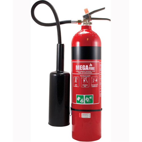 WORKWEAR, SAFETY & CORPORATE CLOTHING SPECIALISTS - 5.0kg Carbon Dioxide Extinguisher c/w Wall Bracket