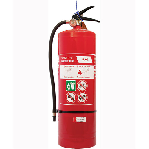 WORKWEAR, SAFETY & CORPORATE CLOTHING SPECIALISTS - 9.0L Air Water Extinguisher c/w Wall Bracket