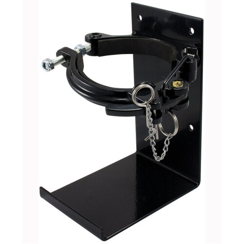 WORKWEAR, SAFETY & CORPORATE CLOTHING SPECIALISTS - 4.5kg Cannon Style Heavy Duty Black Powder Coated Bracket