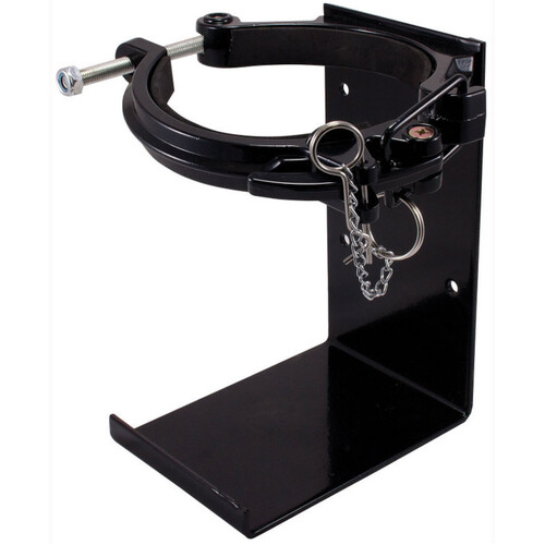 WORKWEAR, SAFETY & CORPORATE CLOTHING SPECIALISTS - 9.0kg Cannon Style Heavy Duty Black Powder Coated Bracket