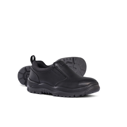 WORKWEAR, SAFETY & CORPORATE CLOTHING SPECIALISTS - Black Slip-on Shoe