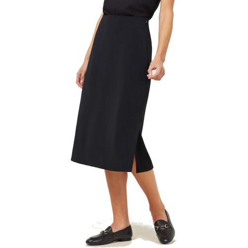 WORKWEAR, SAFETY & CORPORATE CLOTHING SPECIALISTS - CREPE STRETCH MIDI LENGTH A-LINE SKIRT
