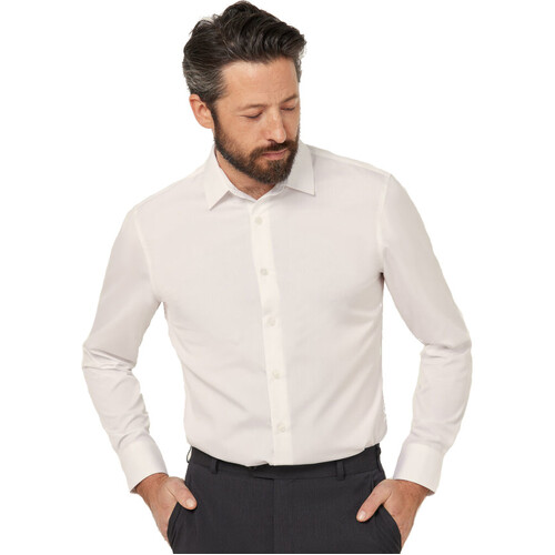 WORKWEAR, SAFETY & CORPORATE CLOTHING SPECIALISTS - COTTON LONG SLEEVE SHIRT - Mens