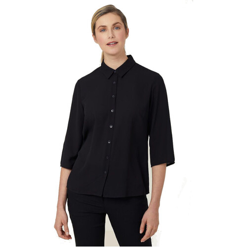 WORKWEAR, SAFETY & CORPORATE CLOTHING SPECIALISTS - 3/4 SLEEVE PLEAT SHT