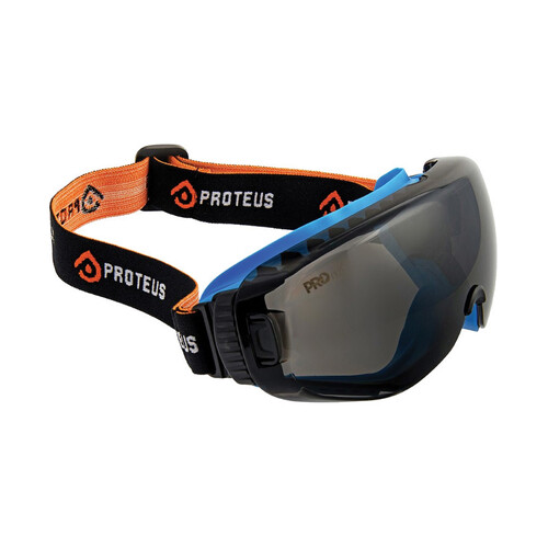 WORKWEAR, SAFETY & CORPORATE CLOTHING SPECIALISTS - PROTEUS G1 SAFETY GOGGLES SMOKE LENS