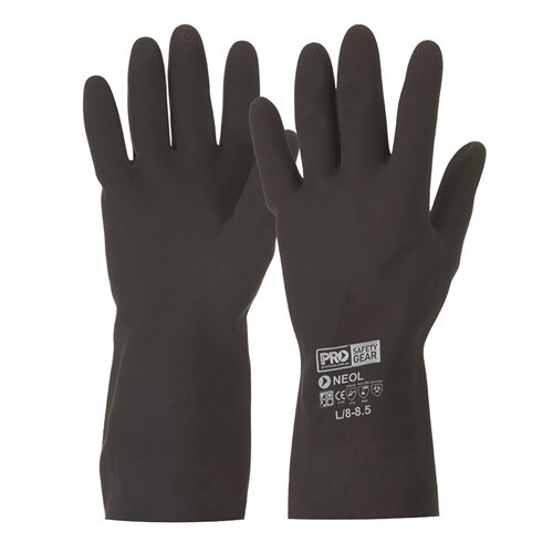 WORKWEAR, SAFETY & CORPORATE CLOTHING SPECIALISTS - PROCHEM Black 30cm Neoprene Gloves