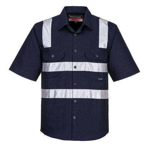WORKWEAR, SAFETY & CORPORATE CLOTHING SPECIALISTS - Brisbane Shirt Short Sleeve Regular Weight (Old WW909)