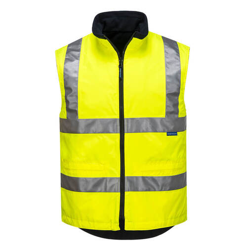 WORKWEAR, SAFETY & CORPORATE CLOTHING SPECIALISTS - Day/Night Polar Fleece Reversible Vest (Old HV214)