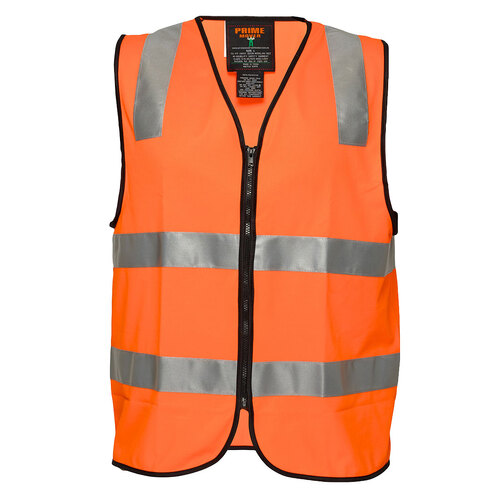 WORKWEAR, SAFETY & CORPORATE CLOTHING SPECIALISTS - Day/Night Safety Vest with Tape (Old HV102Z)