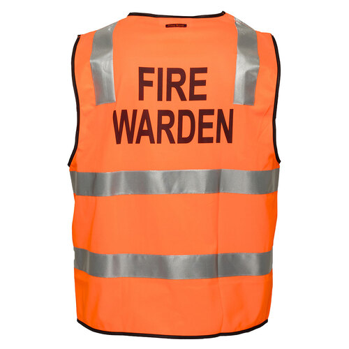 WORKWEAR, SAFETY & CORPORATE CLOTHING SPECIALISTS - Day/Night Safety Vest with Tape - FIRE WARDEN (Old HV102Z-FW)