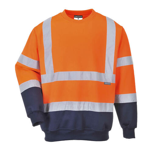 WORKWEAR, SAFETY & CORPORATE CLOTHING SPECIALISTS - B306 - Hi-Vis Contrast Sweatshirt