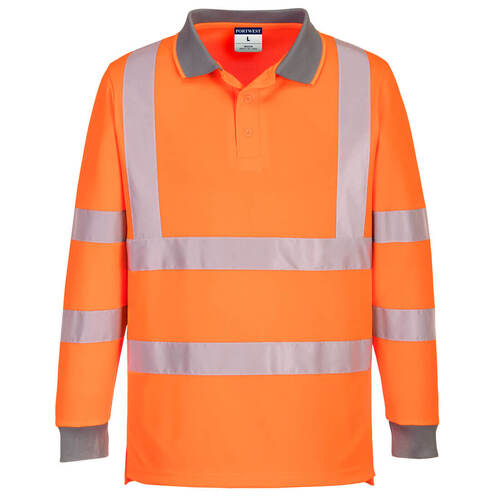 WORKWEAR, SAFETY & CORPORATE CLOTHING SPECIALISTS - Eco High Visibility L/S Polo (6 Pack)