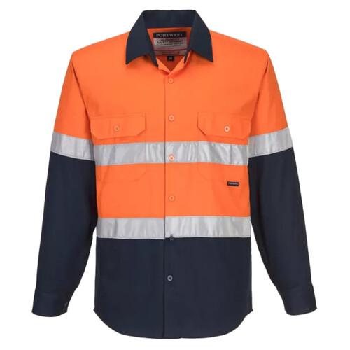 WORKWEAR, SAFETY & CORPORATE CLOTHING SPECIALISTS - Industrial Long Sleeve D/N Shirt