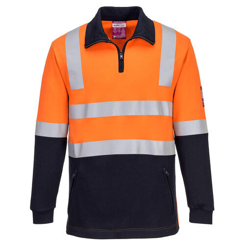 WORKWEAR, SAFETY & CORPORATE CLOTHING SPECIALISTS - Flame Resistant Hi-Vis Brushed Fleece