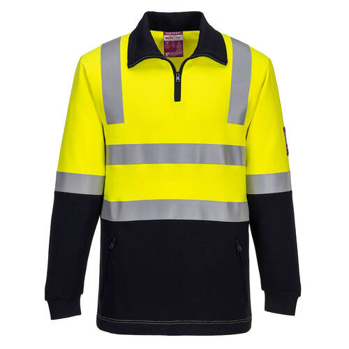 WORKWEAR, SAFETY & CORPORATE CLOTHING SPECIALISTS - Flame Resistant Hi-Vis Brushed Fleece