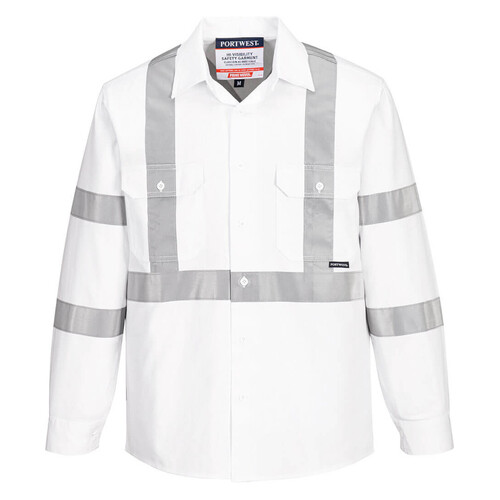 WORKWEAR, SAFETY & CORPORATE CLOTHING SPECIALISTS - Taped Night Cotton Drill Shirt