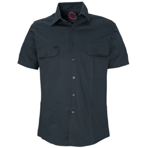 WORKWEAR, SAFETY & CORPORATE CLOTHING SPECIALISTS - Open Front Shirt Short Sleeves