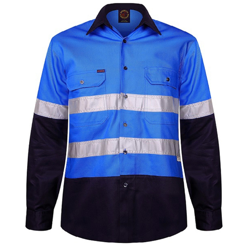 WORKWEAR, SAFETY & CORPORATE CLOTHING SPECIALISTS - Open Front Shirt L/S 3MTape